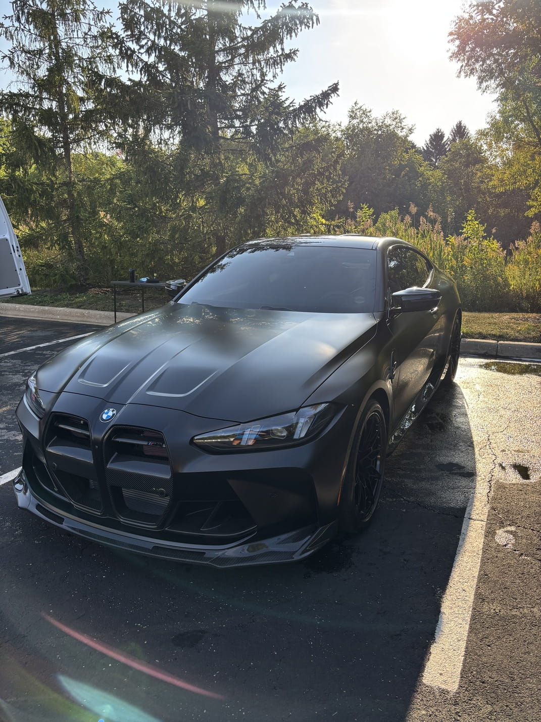 Black BMW M4 after a full interior and exterior detail